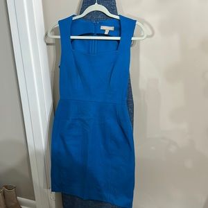 Banana Republic Blue Stretch Body Con Dress Size 4P